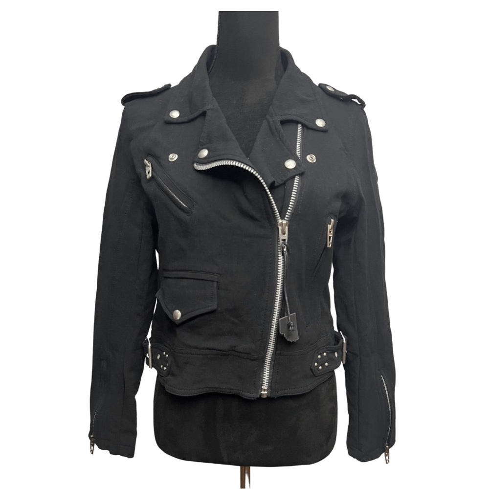 Blank NYC Moto Jacket Black NEW